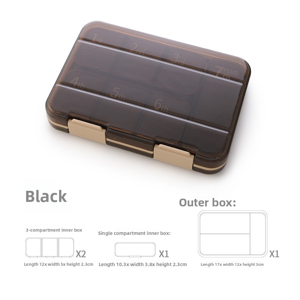 Portable Compartment Medicine Storage Box