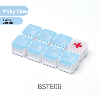 Portable compartmentalized pill organizer