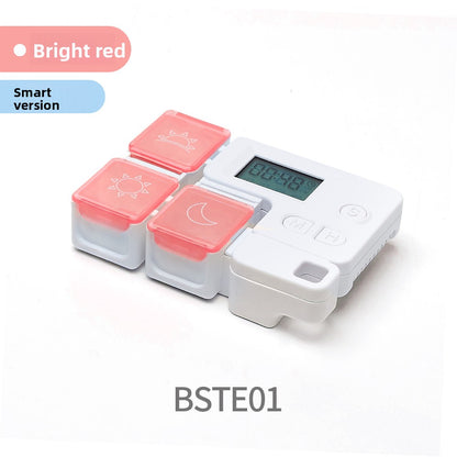 Portable compartmentalized pill organizer