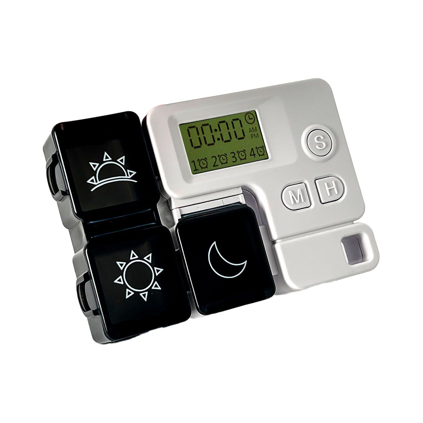 Portable compartmentalized pill organizer