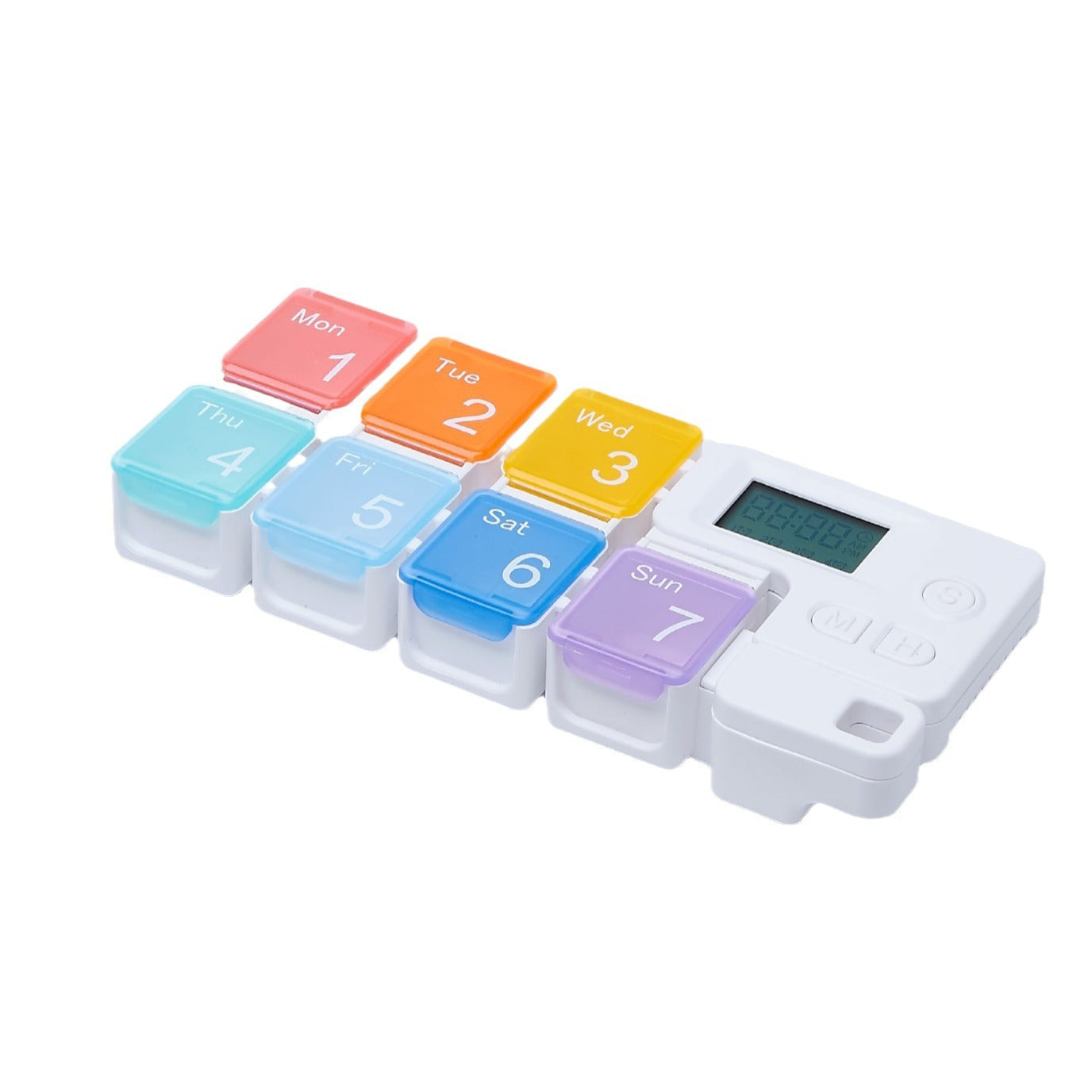 Portable compartmentalized pill organizer