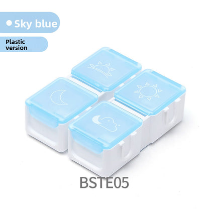 Portable compartmentalized pill organizer