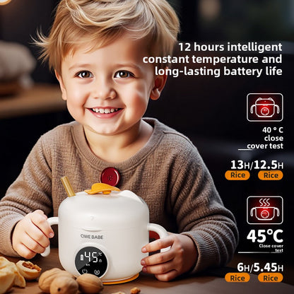 Portable constant-temperature bowl
