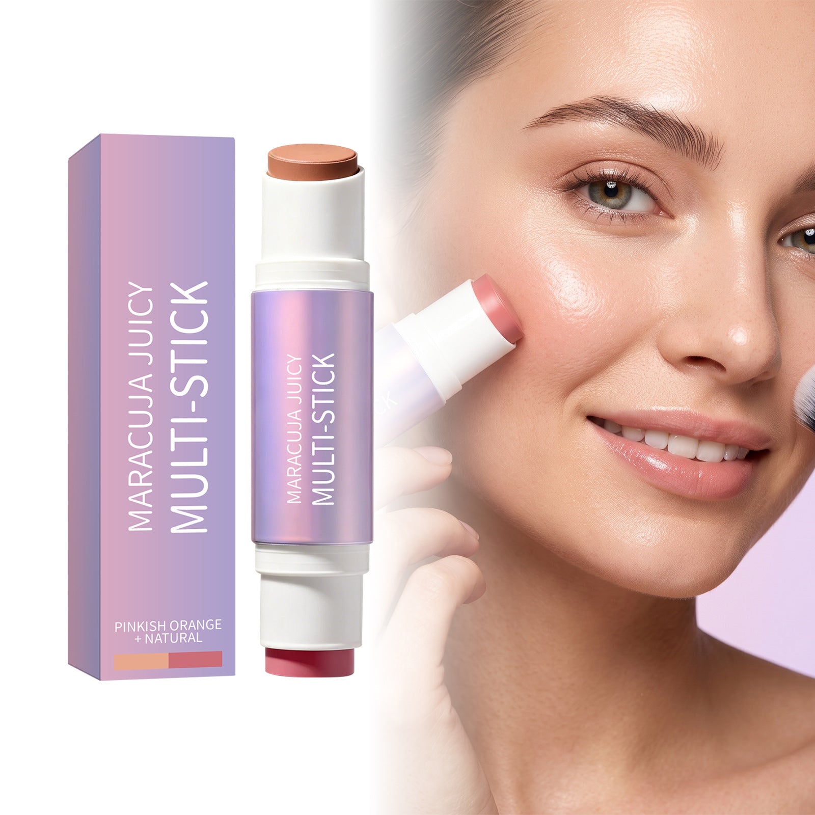 Portable contouring brush