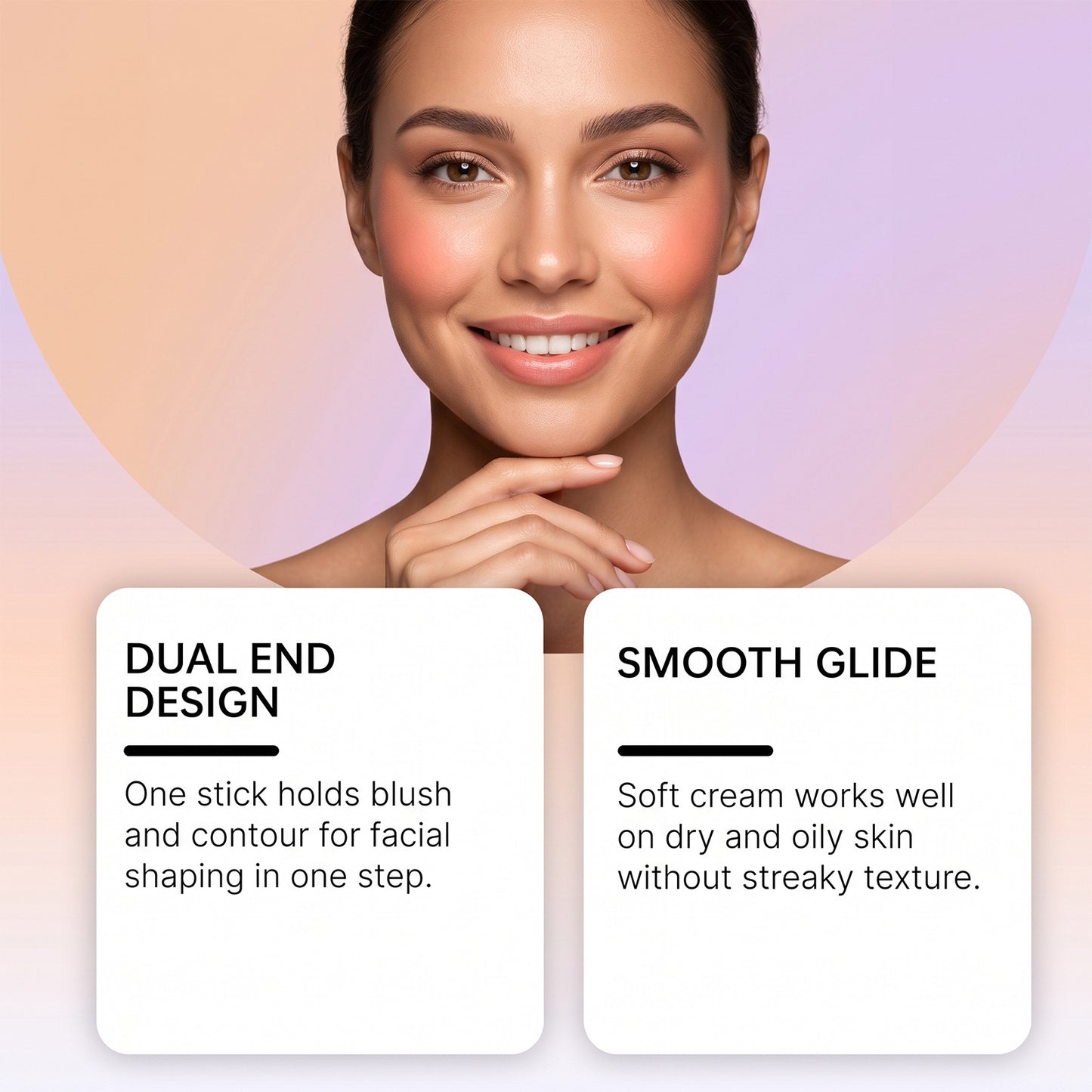 Portable contouring brush