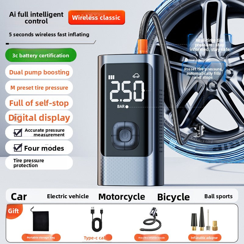 Portable Cordless Air Pump for Car Tires