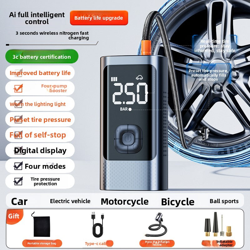 Portable Cordless Air Pump for Car Tires