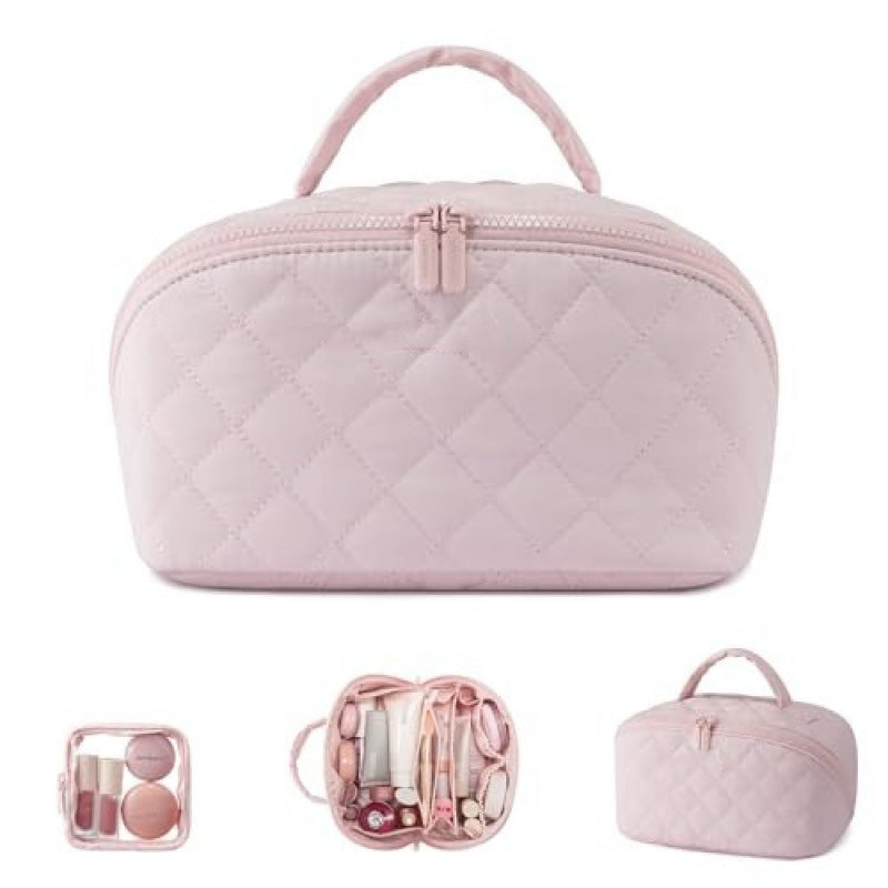 Portable Cosmetic Bag Large Capacity Portable Makeup Brush Storage Bag High-End Travel Toiletry Bag