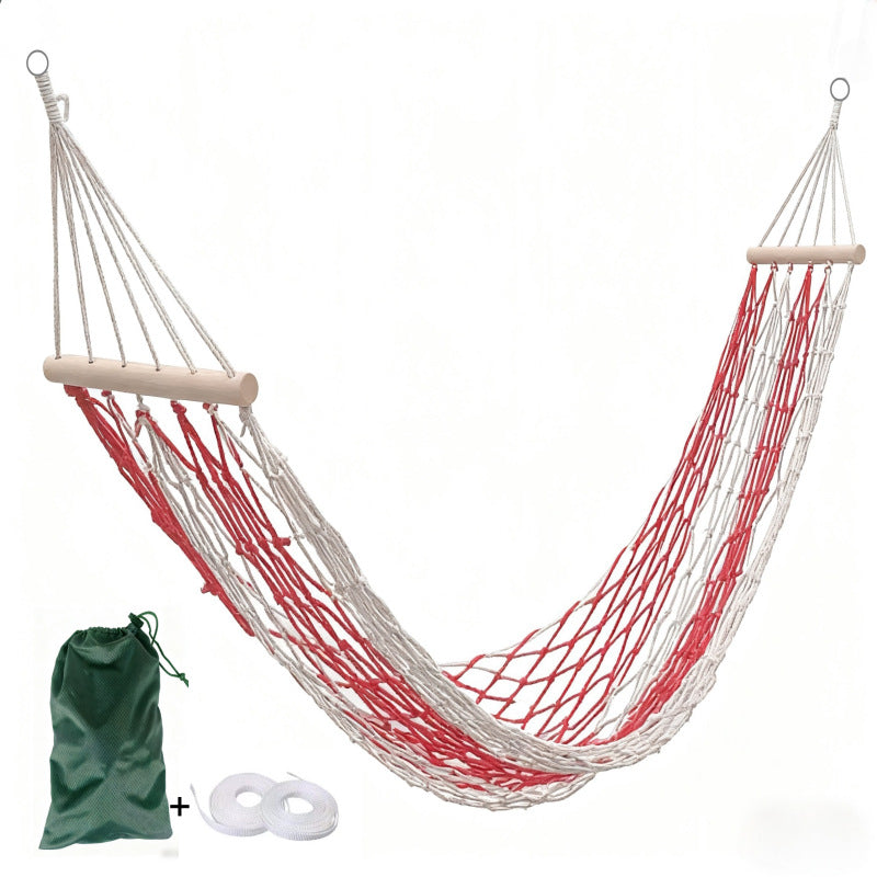 Portable Cotton Mesh Hammock