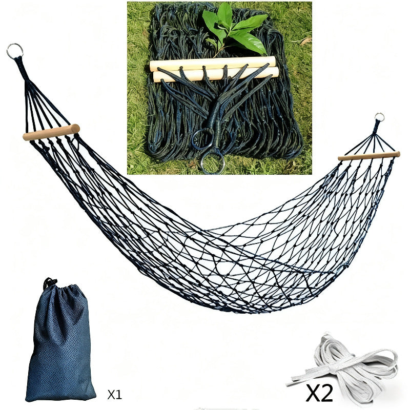 Portable Cotton Mesh Hammock