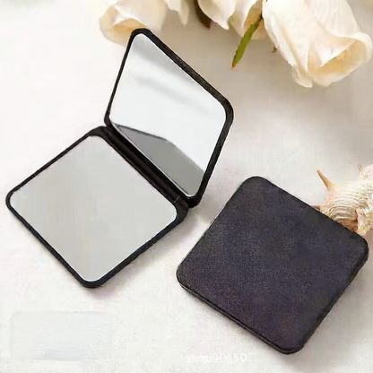 Portable cute folding makeup mirror