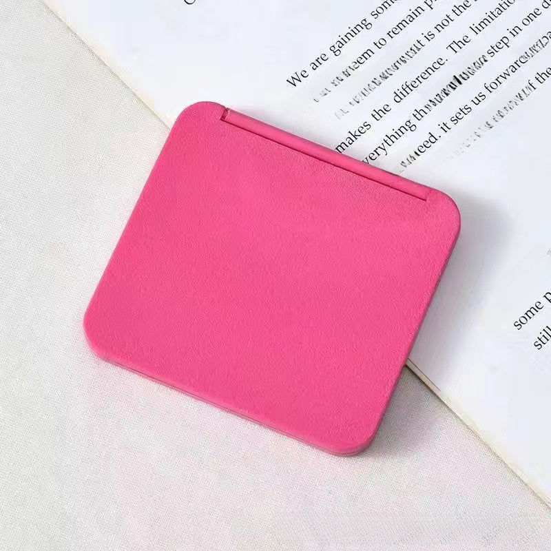 Portable cute folding makeup mirror