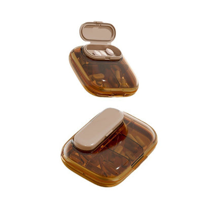 Portable Daily Pill Organizer with Secure Lid