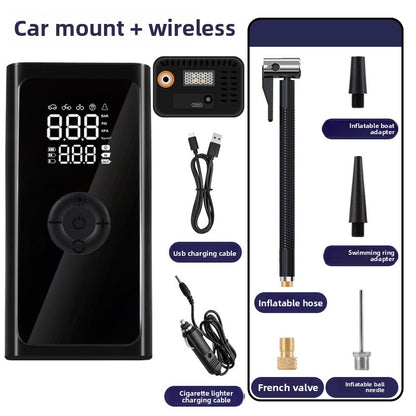 Portable Digital Car Tire Inflator with Wireless Charging