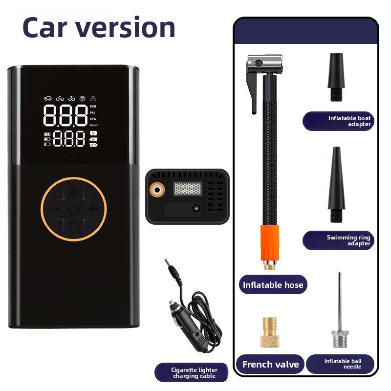Portable Digital Car Tire Inflator with Wireless Charging
