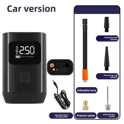 Portable Digital Car Tire Inflator with Wireless Charging