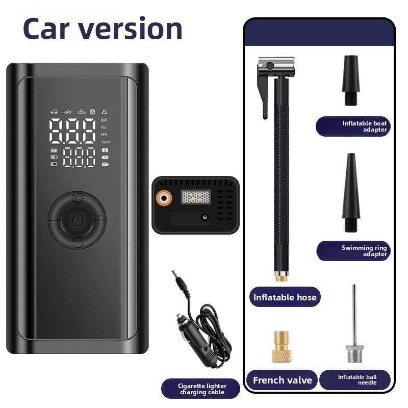 Portable Digital Car Tire Inflator with Wireless Charging
