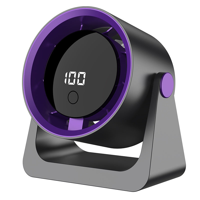 Portable Digital Display Rechargeable Fan