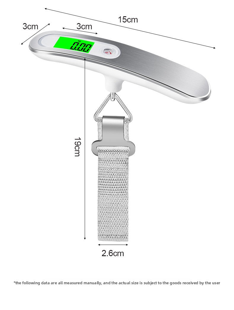 Portable Digital Hanging Scale 50kg Luggage Hook Weighing