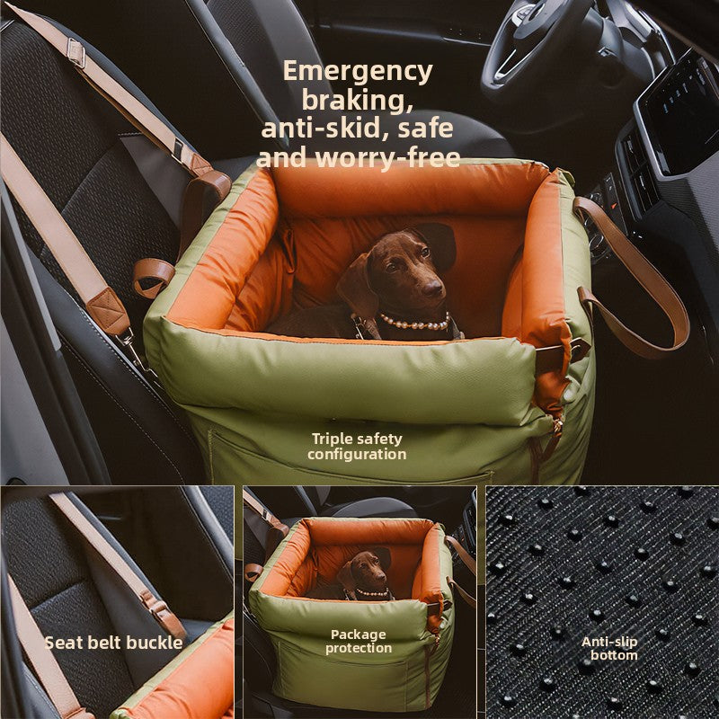 Portable Dog Car Bed Safety Seat Cushion
