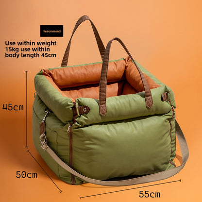 Portable Dog Car Bed Safety Seat Cushion
