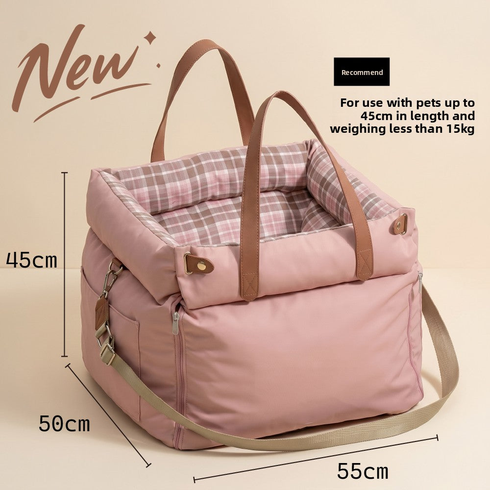 Portable Dog Car Bed Safety Seat Cushion