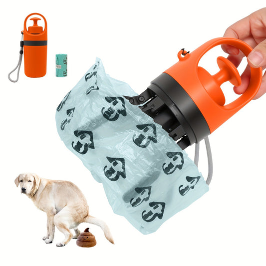Portable Dog Waste Picker with Bag Dispenser