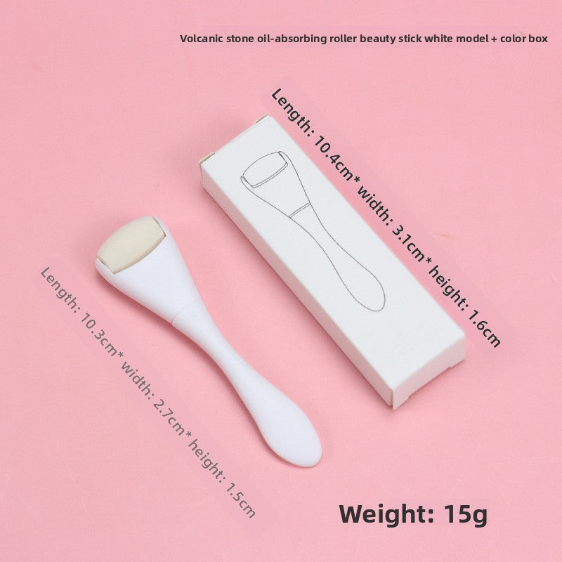 Portable Double Head Volcanic Stone Oil Suction Beauty Stick