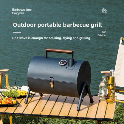 Portable Double-Layer Grill
