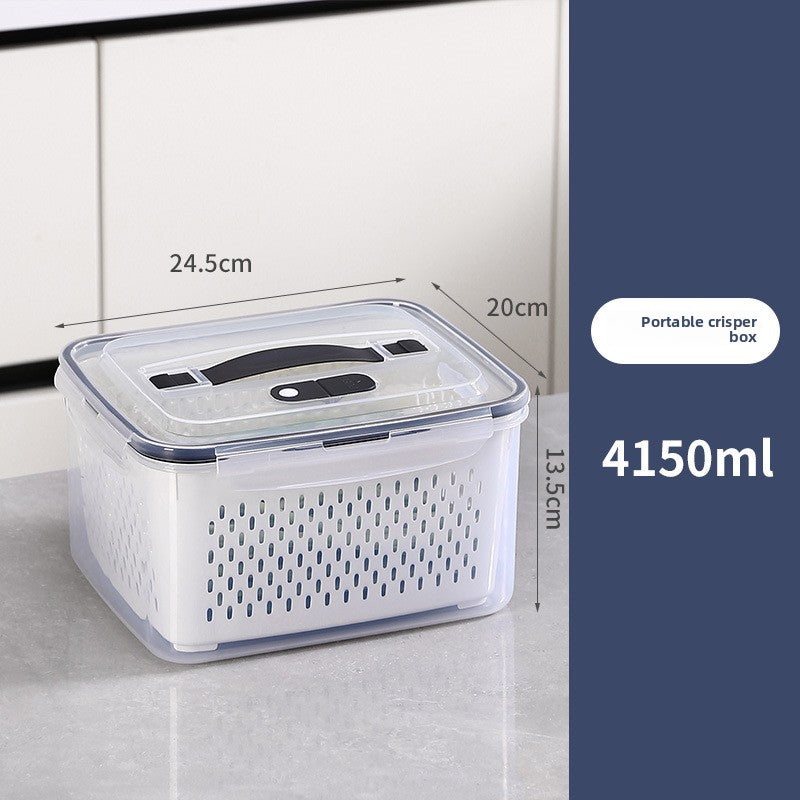 Portable Double Layer Picnic Food Storage Container