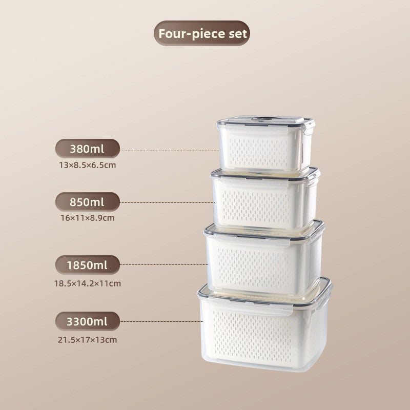 Portable Double Layer Picnic Food Storage Container