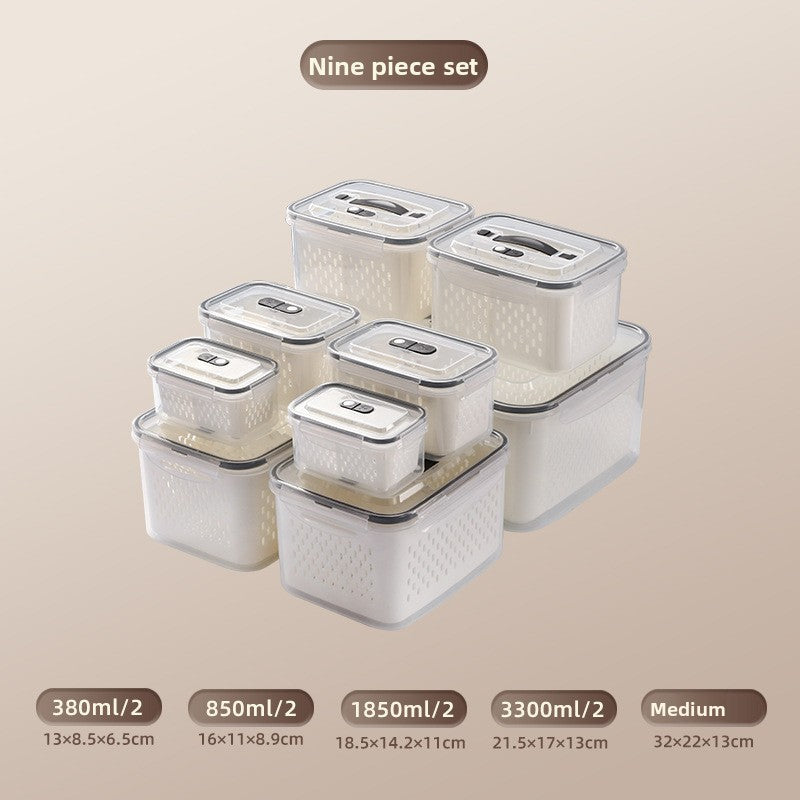 Portable Double Layer Picnic Food Storage Container