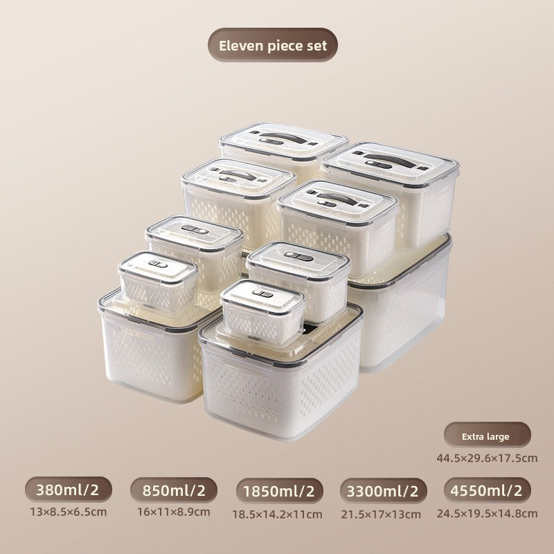 Portable Double Layer Picnic Food Storage Container