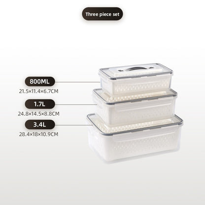 Portable Double Layer Picnic Food Storage Container