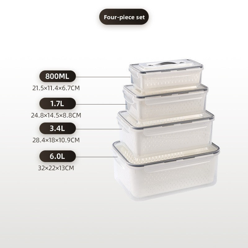 Portable Double Layer Picnic Food Storage Container