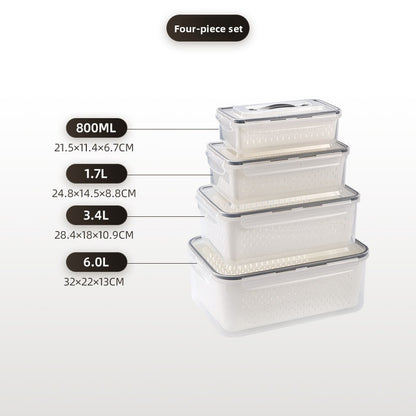Portable Double Layer Picnic Food Storage Container