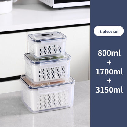 Portable Double Layer Picnic Food Storage Container