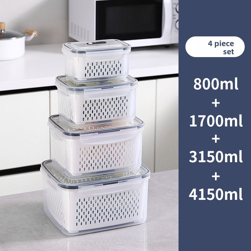 Portable Double Layer Picnic Food Storage Container