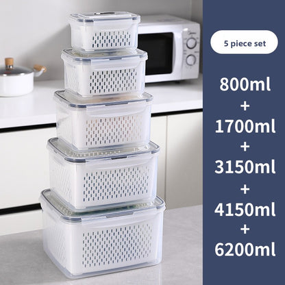 Portable Double Layer Picnic Food Storage Container