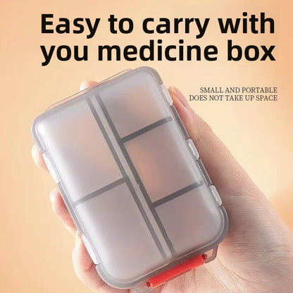 Portable Double Layer Pill Organizer Box