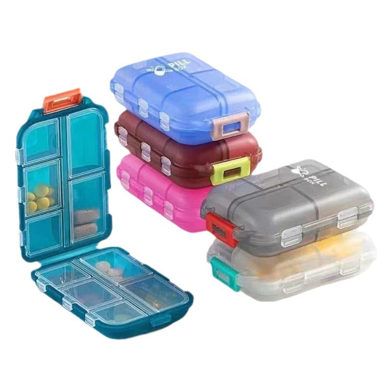 Portable Double Layer Pill Organizer Box