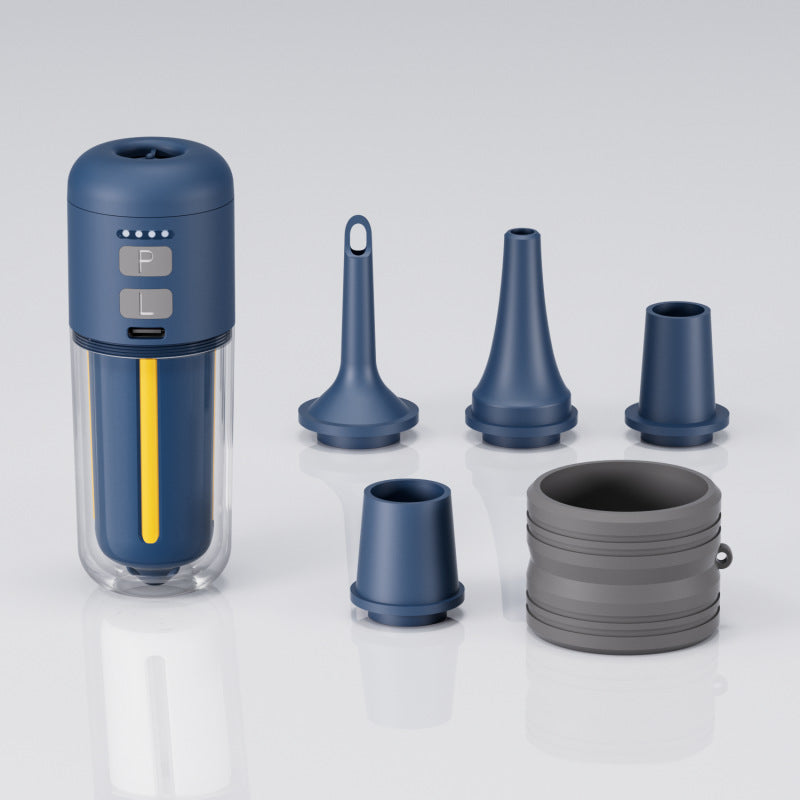 Portable Dual-Purpose Inflatable Pump with LED Light