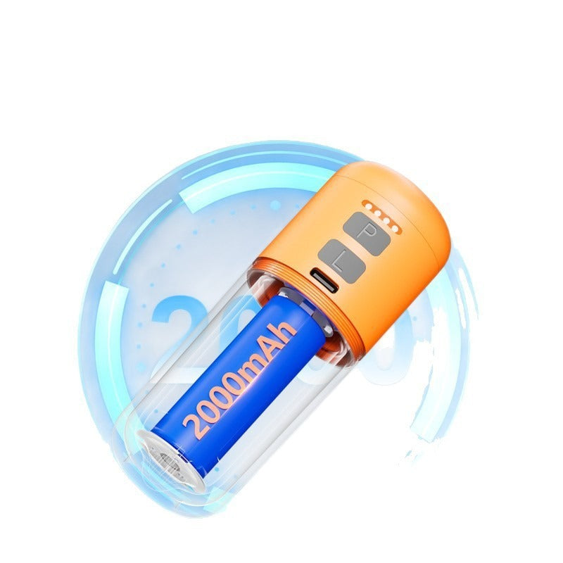 Portable Dual-Purpose Inflatable Pump with LED Light