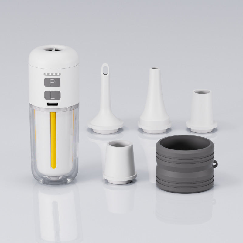 Portable Dual-Purpose Inflatable Pump with LED Light