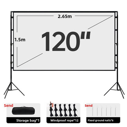 Portable Dual Stand Projector Screen