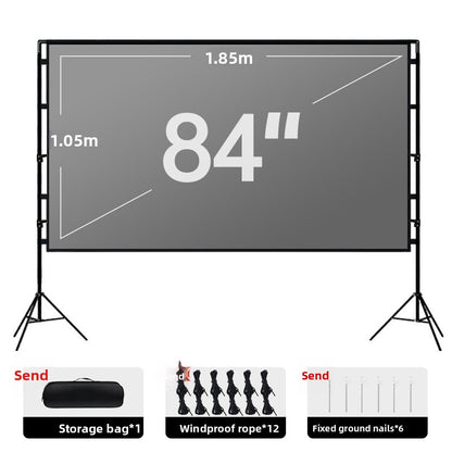 Portable Dual Stand Projector Screen