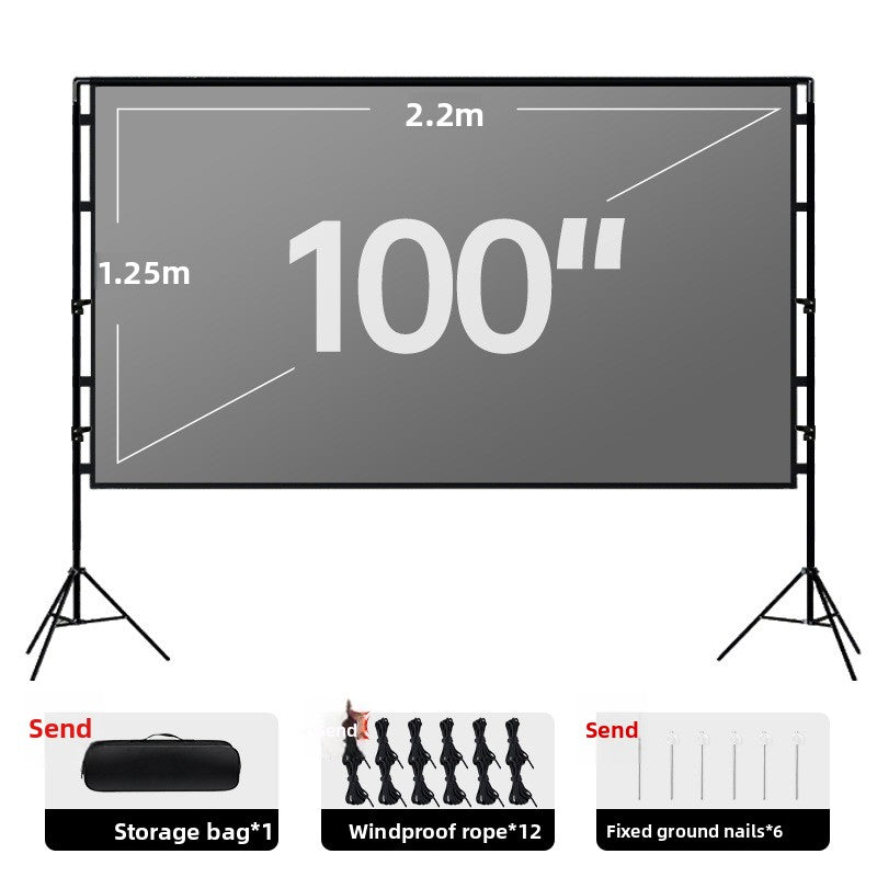 Portable Dual Stand Projector Screen