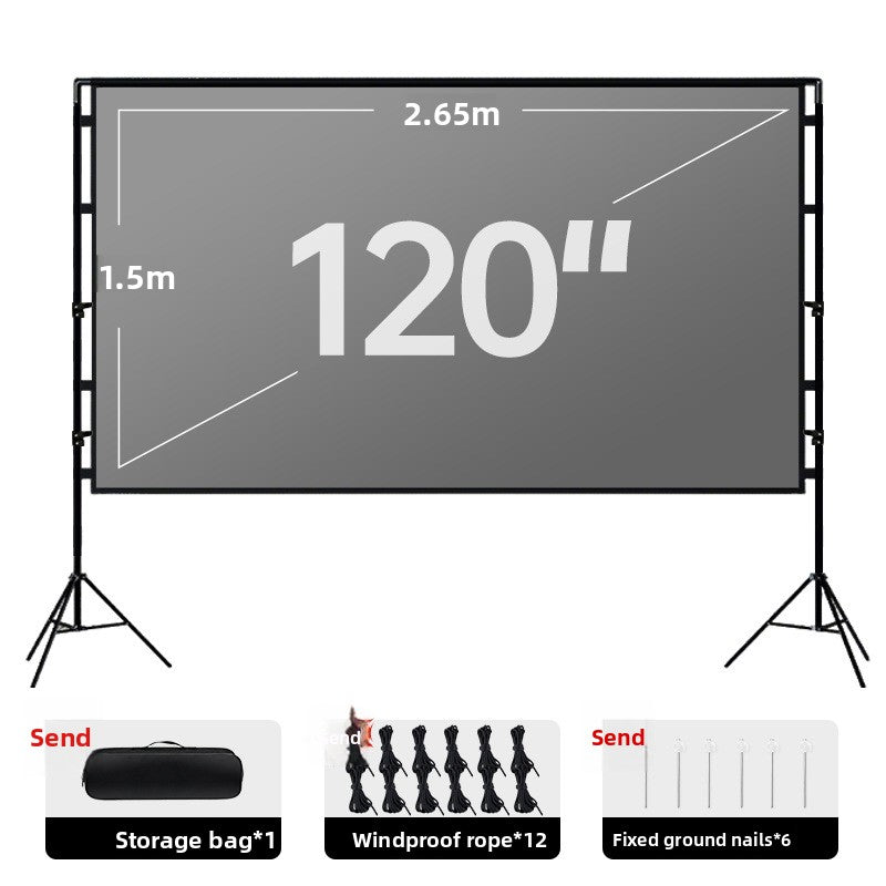 Portable Dual Stand Projector Screen