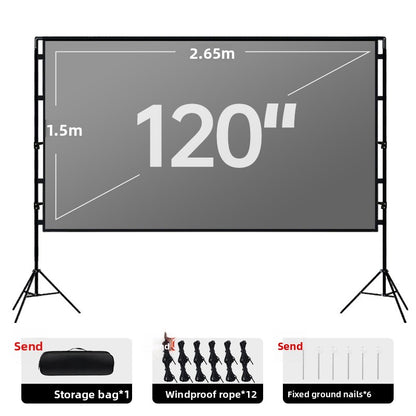 Portable Dual Stand Projector Screen