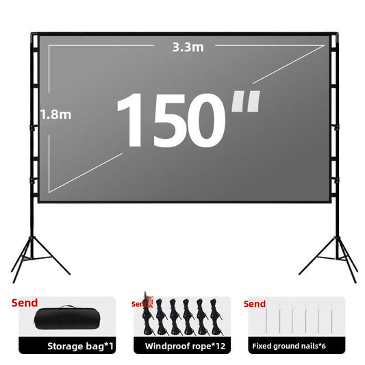 Portable Dual Stand Projector Screen